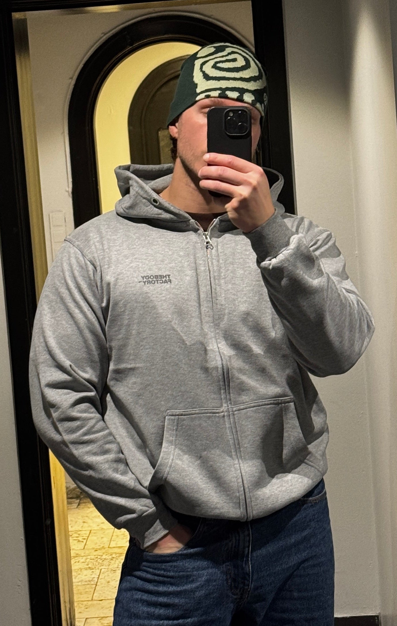 Zip Hoodie “Grey”